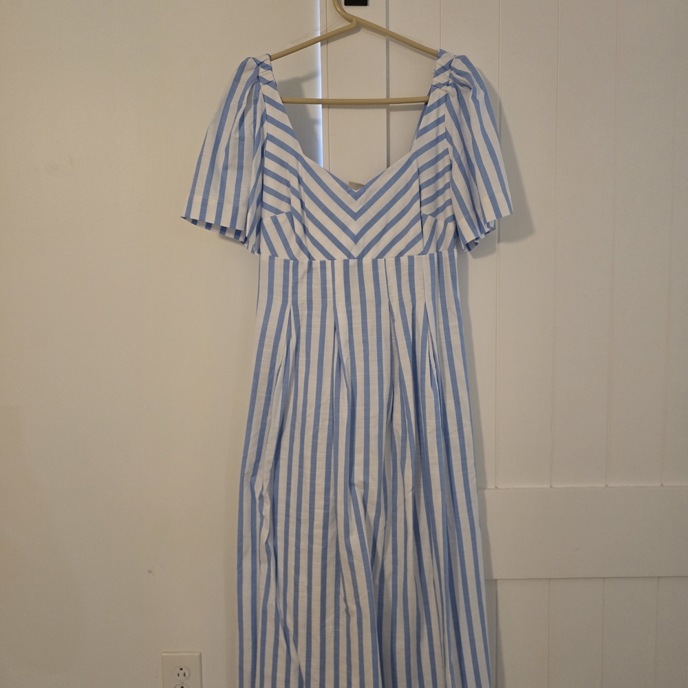 NWT a new day Blue and White Midi Dress